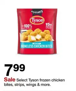 Target Select Tyson frozen chicken bites, strips, wings & more offer