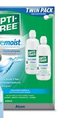 Target Opti-Free PureMoist Contact Lens Solution with case offer