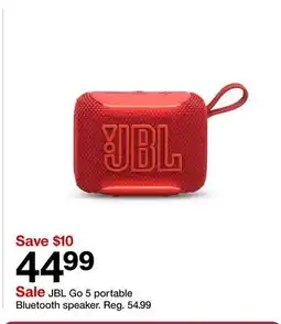 Target JBL Go 5 portable Bluetooth speaker offer