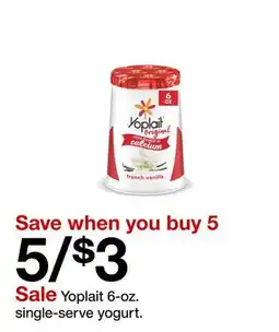 Target Yoplait 6-oz. single-serve yogurt offer
