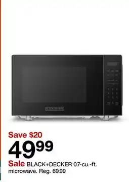 Target BLACK+DECKER 0.7-cu.-ft. microwave offer