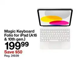 Target Magic Keyboard Folio for iPad (A16 & 10th gen.) offer