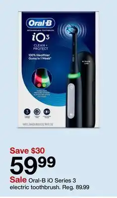 Target Oral-B iO Series 3 electric toothbrush offer