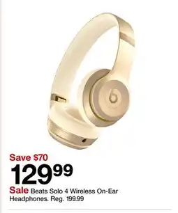 Target Beats Solo 4 Wireless On-Ear Headphones offer