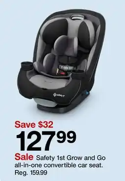 Target Safety 1st Grow and Go all-in-one convertible car seat offer