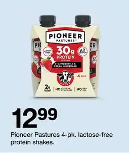 Target Pioneer Pastures 4-pk. lactose-free protein shakes offer