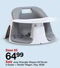 Target Jeep Wrangler Mojave All-Terrain 2-Seater + Stroller Wagon offer