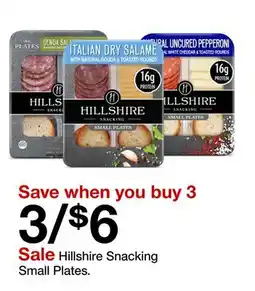 Target Hillshire Snacking Small Plates offer