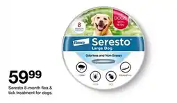 Target Seresto 8-month flea & tick treatment for dogs offer