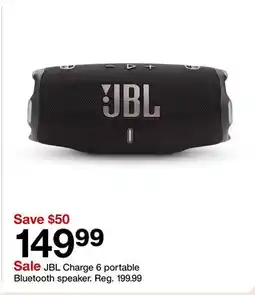 Target JBL Charge 6 portable Bluetooth speaker offer