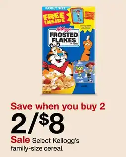 Target Select Kellogg's family-size cereal offer