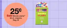 Target Mondo Llama 24-ct. crayons offer