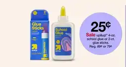Target up&up 4-oz. school glue or 2-ct. glue sticks offer
