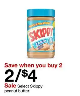 Target Select Skippy peanut butter offer