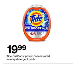 Target Tide Oxi Boost power concentrated laundry detergent pods offer