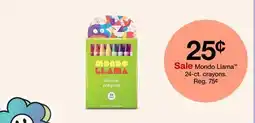 Target Mondo Llama 24 ct. crayons offer