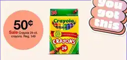 Target Crayola 24-ct. crayons offer