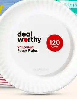 Target Dealworthy 9 120-ct. disposable paper plates offer