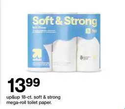 Target up&up 18-ct. soft & strong mega-roll toilet paper offer
