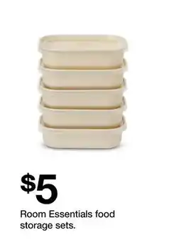 Target Room Essentials food storage sets offer