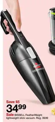 Target BISSELL FeatherWeight lightweight stick vacuum offer