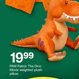 Target PAW Patrol: The Dino Movie weighted plush pillow offer
