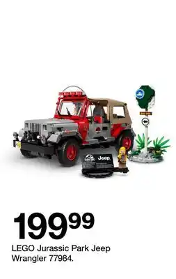 Target LEGO Jurassic Park Jeep Wrangler 77984 offer