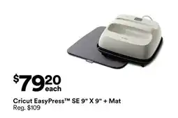 Michaels Cricut EasyPress SE 9 X 9 + Mat offer