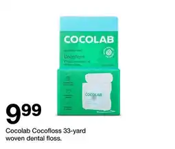 Target Cocolab Cocofloss 33-yard woven dental floss offer