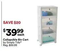 Michaels Collapsible Bin Cart offer