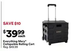Michaels Everything Mary Collapsible Rolling Cart offer