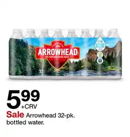 Target Arrowhead 32-pk. bottled water offer