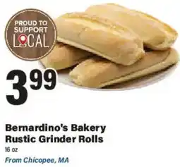Big Y Bernardino's Bakery Rustic Grinder Rolls offer