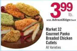 Price Chopper Market 32 Gourmet Panko Breaded Chicken Cutlets offer