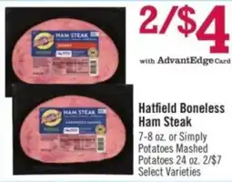 Price Chopper Hatfield Boneless Ham Steak offer