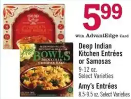 Price Chopper Deep Indian Kitchen Entrées or Samosas offer