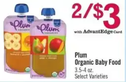 Price Chopper Plum Organic Baby Food offer