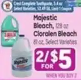 Tony’s Fresh Market Majestic Bleach Cloralen Bleach offer