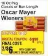 Key Food Oscar Mayer Wieners offer