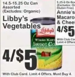 Key Food Libby's Vegetables offer