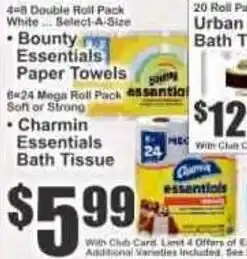 Key Food Charmin Essentials Bath Tissue offer