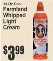 Key Food Farmland Whipped Light Cream offer