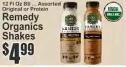 Key Food Remedy Organics Shakes offer