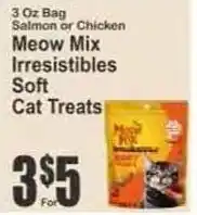Key Food Meow Mix Irresistibles Soft Cat Treats offer
