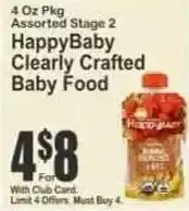 Key Food HappyBaby Clearly Crafted Baby Food offer