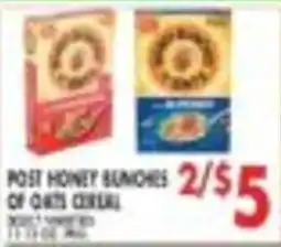 Met Foodmarkets Post honey bunches of oats cereal offer