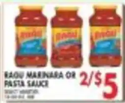 Met Foodmarkets Ragu marinara or pasta sauce offer