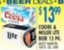 Met Foodmarkets Coors & Miller Lite Beer offer