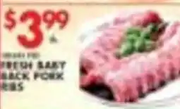 Met Foodmarkets Fresh Baby Back Pork Ribs offer