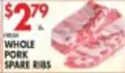 Met Foodmarkets Whole Pork Spare Ribs offer